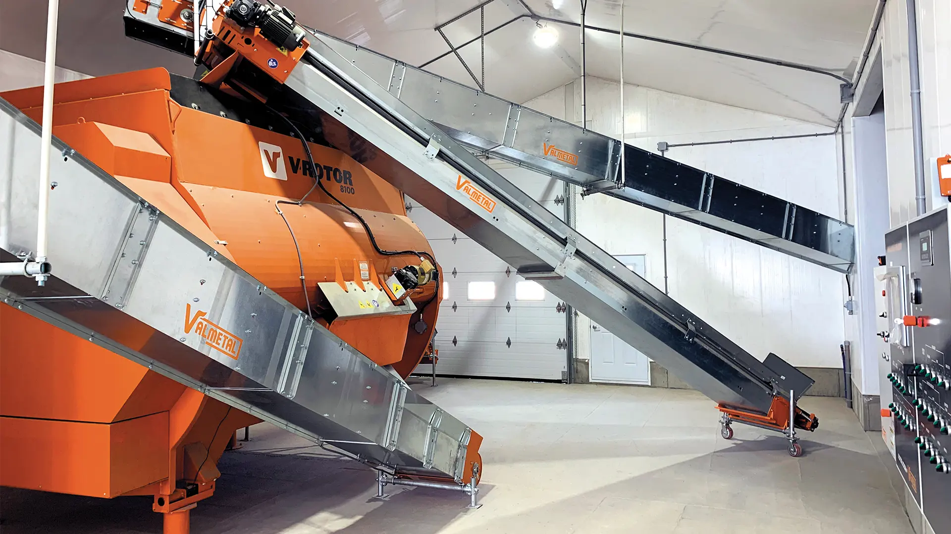 Rotor + 1 auger mixers
