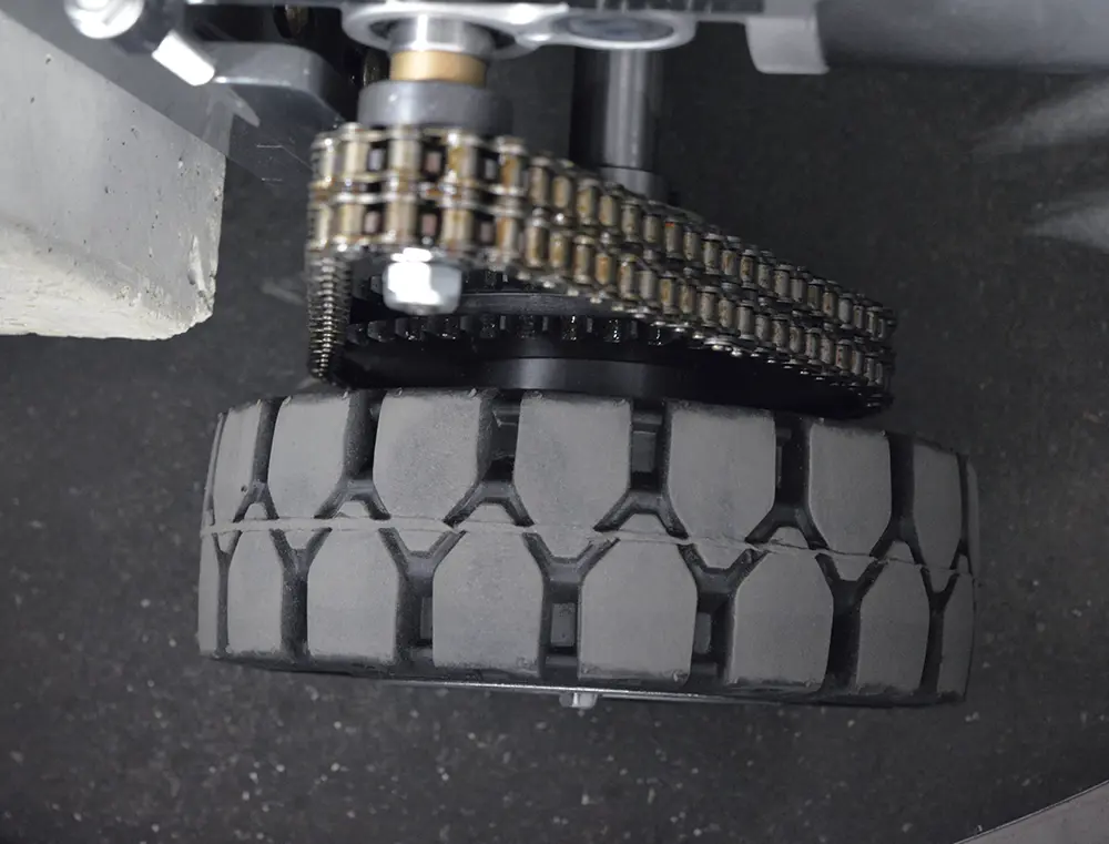 Drum drive wheels